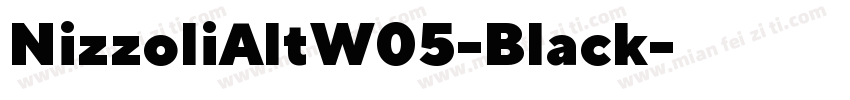 NizzoliAltW05-Black字体转换