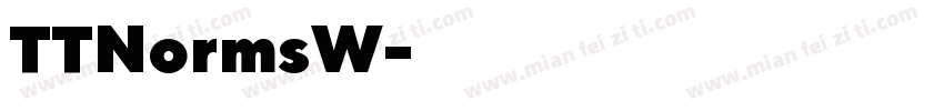 TTNormsW字体转换