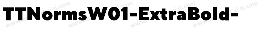 TTNormsW01-ExtraBold字体转换