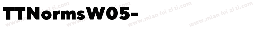 TTNormsW05字体转换