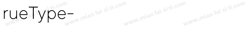 rueType字体转换