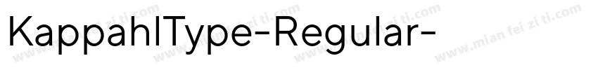 KappahlType-Regular字体转换