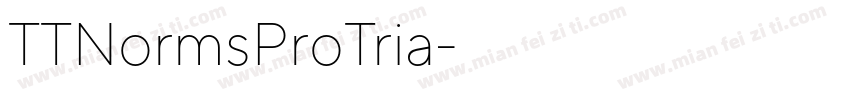 TTNormsProTria字体转换