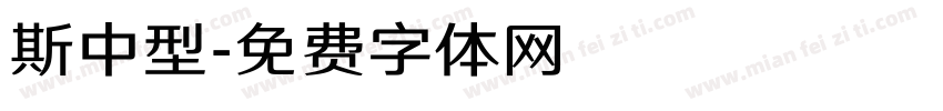 斯中型字体转换