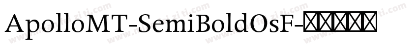 ApolloMT-SemiBoldOsF字体转换
