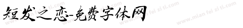 短发之恋字体转换