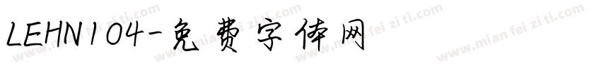 LEHN104字体转换