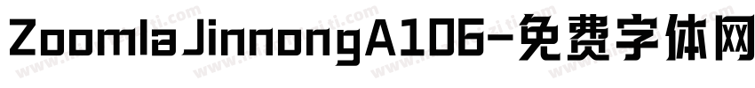 ZoomlaJinnongA106字体转换