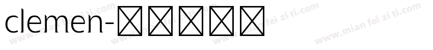 clemen字体转换