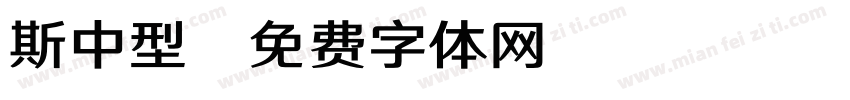 斯中型字体转换