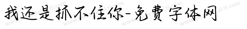我还是抓不住你字体转换