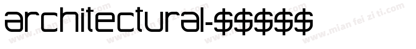 architectural字体转换