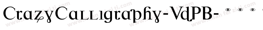 CrazyCalligraphy-VdPB字体转换