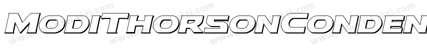 ModiThorsonCondensedItalic字体转换