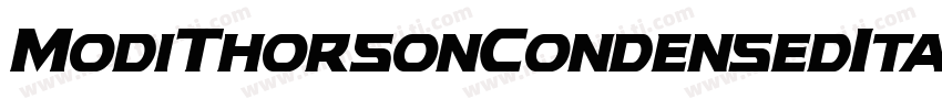 ModiThorsonCondensedItalic字体转换