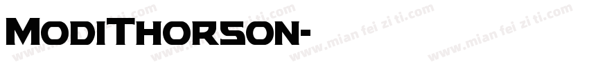 ModiThorson字体转换