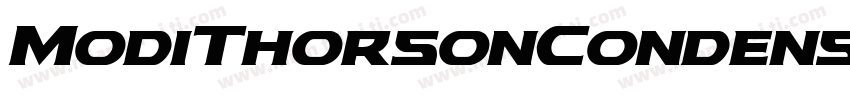 ModiThorsonCondensedItalic字体转换