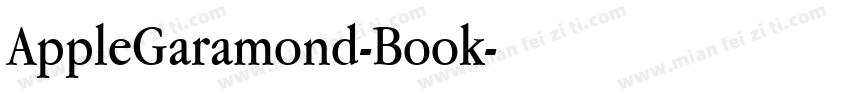 AppleGaramond-Book字体转换