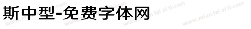斯中型字体转换