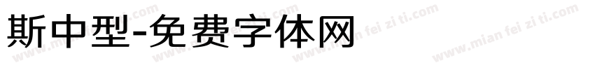 斯中型字体转换