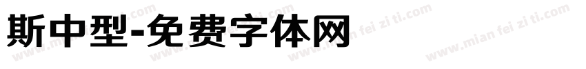 斯中型字体转换