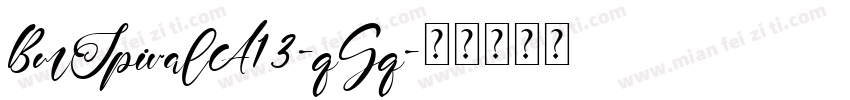 BmSpiralA13-qGq字体转换