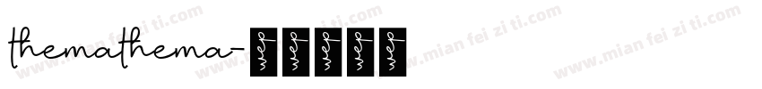 themathema字体转换