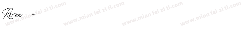 Rosa字体字体转换