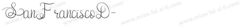 SanFranciscoD字体转换