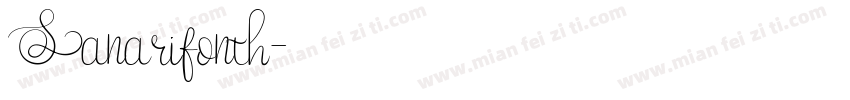 Sanarifonth字体转换
