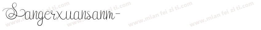 Sangerxuansanm字体转换
