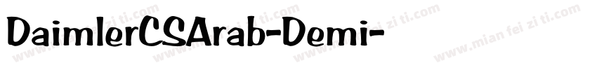 DaimlerCSArab-Demi字体转换