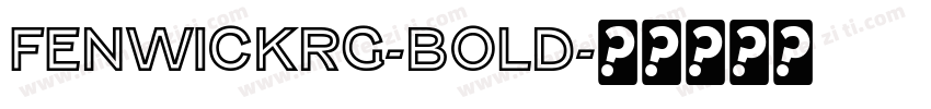 FenwickRg-Bold字体转换