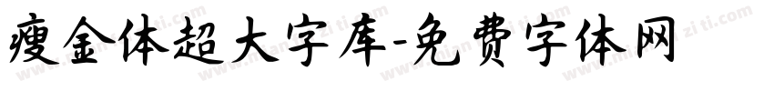 瘦金体超大字库字体转换