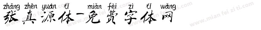 张真源体字体转换