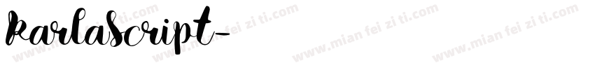 KarlaScript字体转换