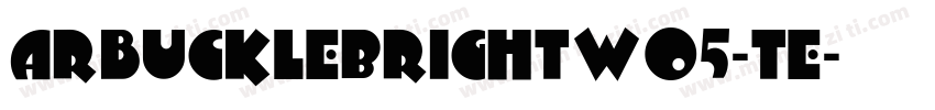 ArbuckleBrightW05-Te字体转换