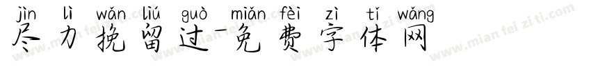 尽力挽留过字体转换