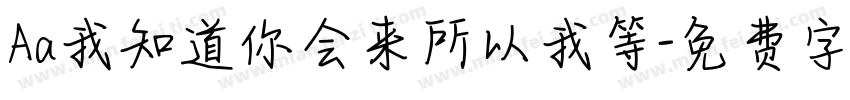 Aa我知道你会来所以我等字体转换