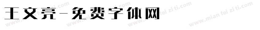 王文亮字体转换