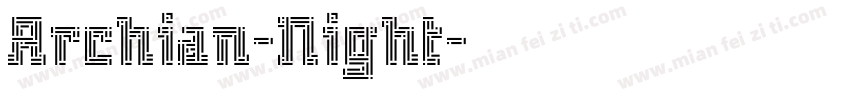 Archian-Night字体转换