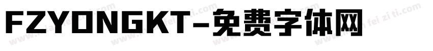 FZYONGKT字体转换