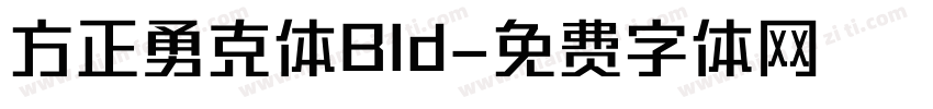 方正勇克体Bld字体转换