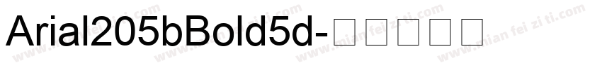 Arial205bBold5d字体转换