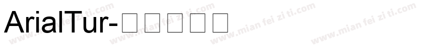 ArialTur字体转换
