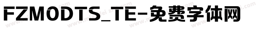 FZMODTS_TE字体转换