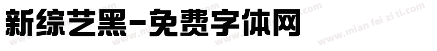 新综艺黑字体转换