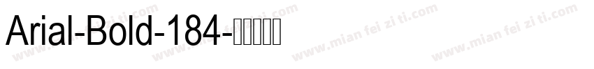 Arial-Bold-184字体转换