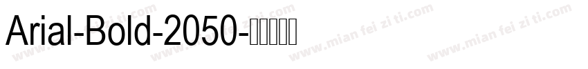 Arial-Bold-2050字体转换
