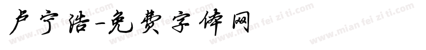 卢宁浩字体转换
